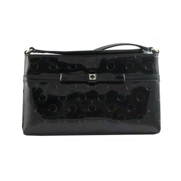 Kate Spade Camellia Street Amy Patent Leather Black Crossbody Purse Bag - Picture 1 of 11